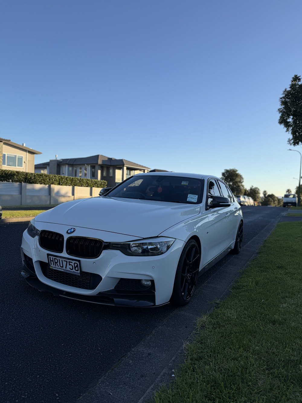 White BMW 3 Series M Sport after a full exterior detail