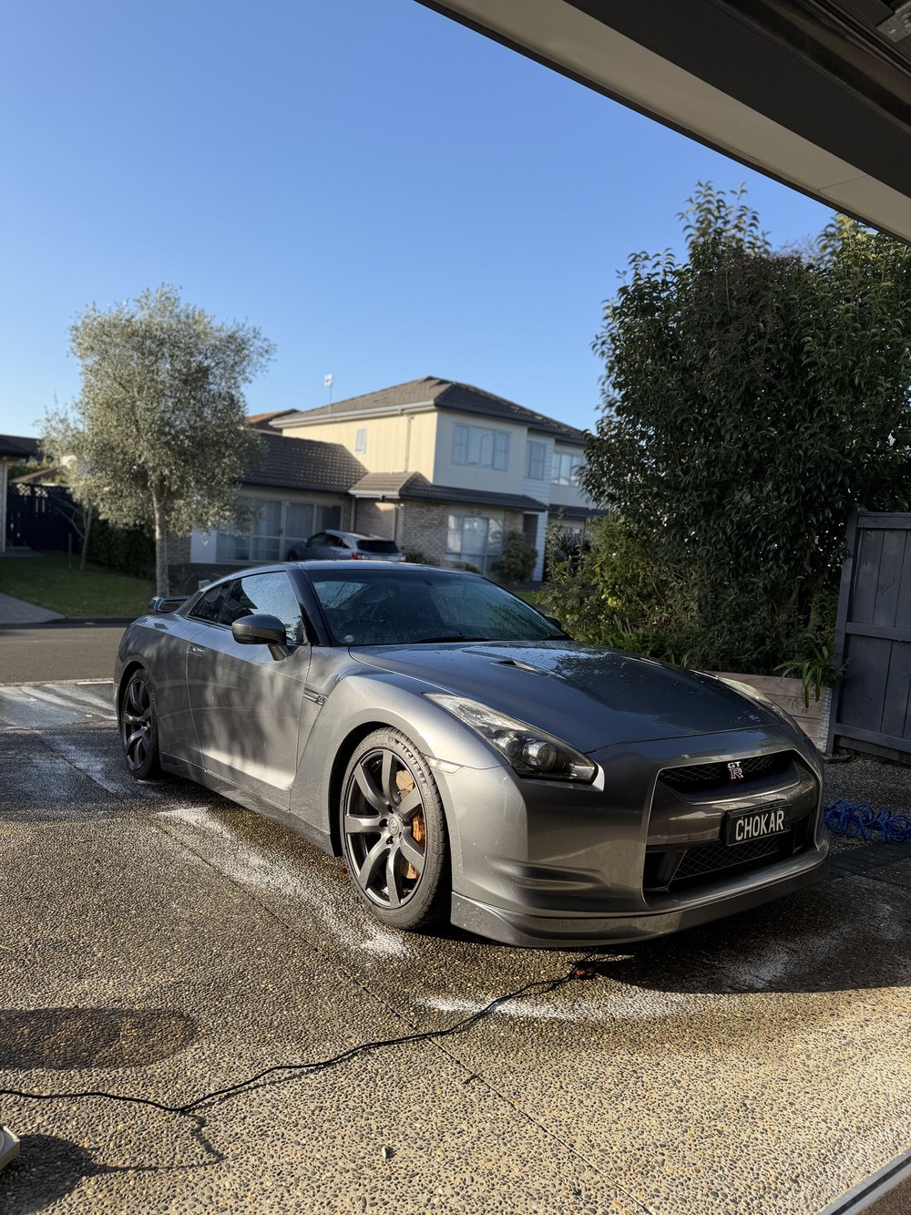 Nissan GT-R R35 after a full exterior detail