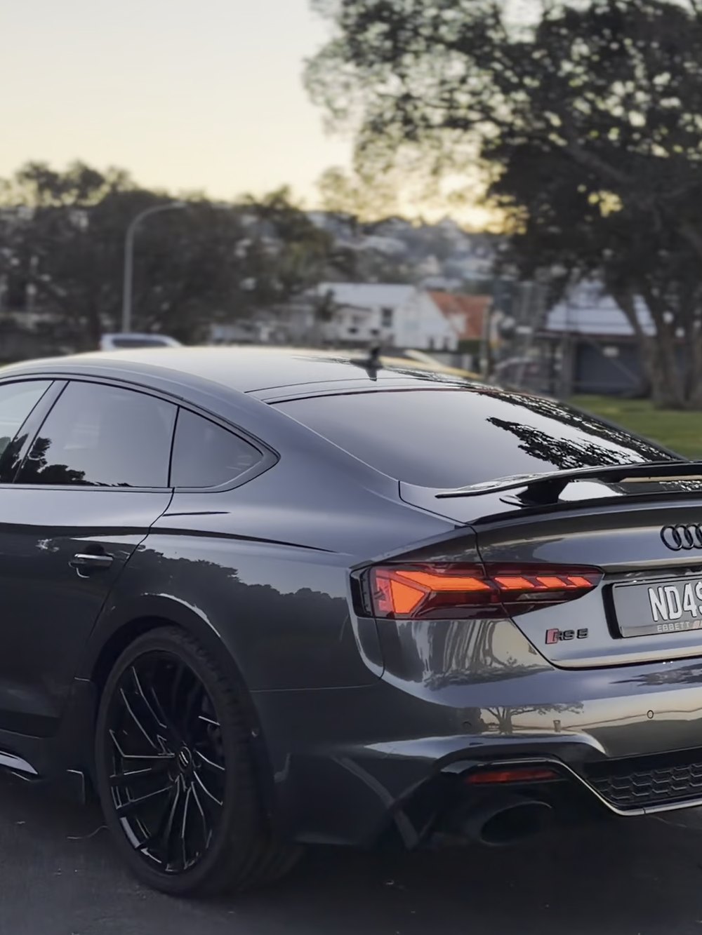 Audi RS5 Sportback rear detail showing depth in the paint