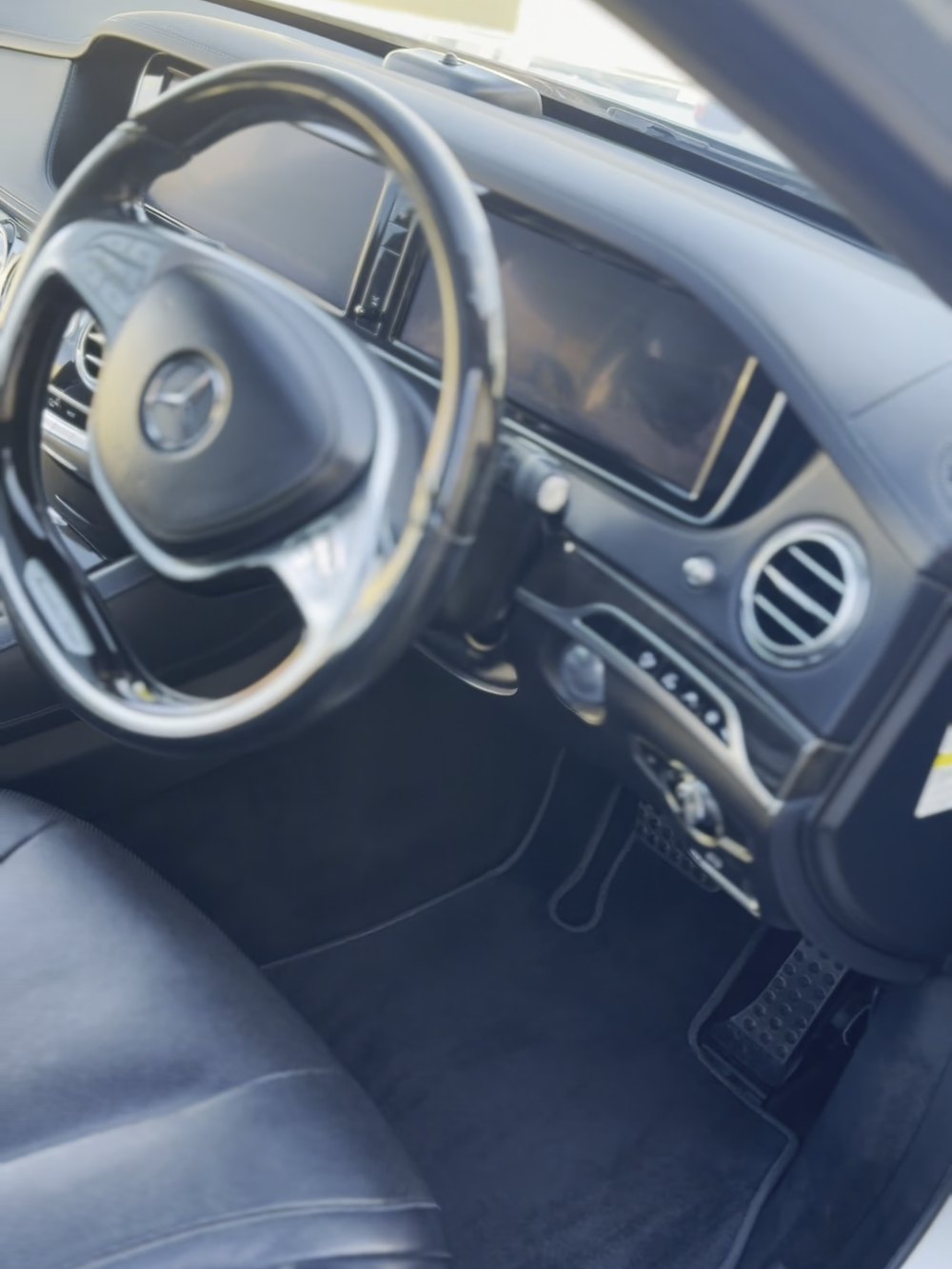 Mercedes-Benz S-Class interior after a full interior detail